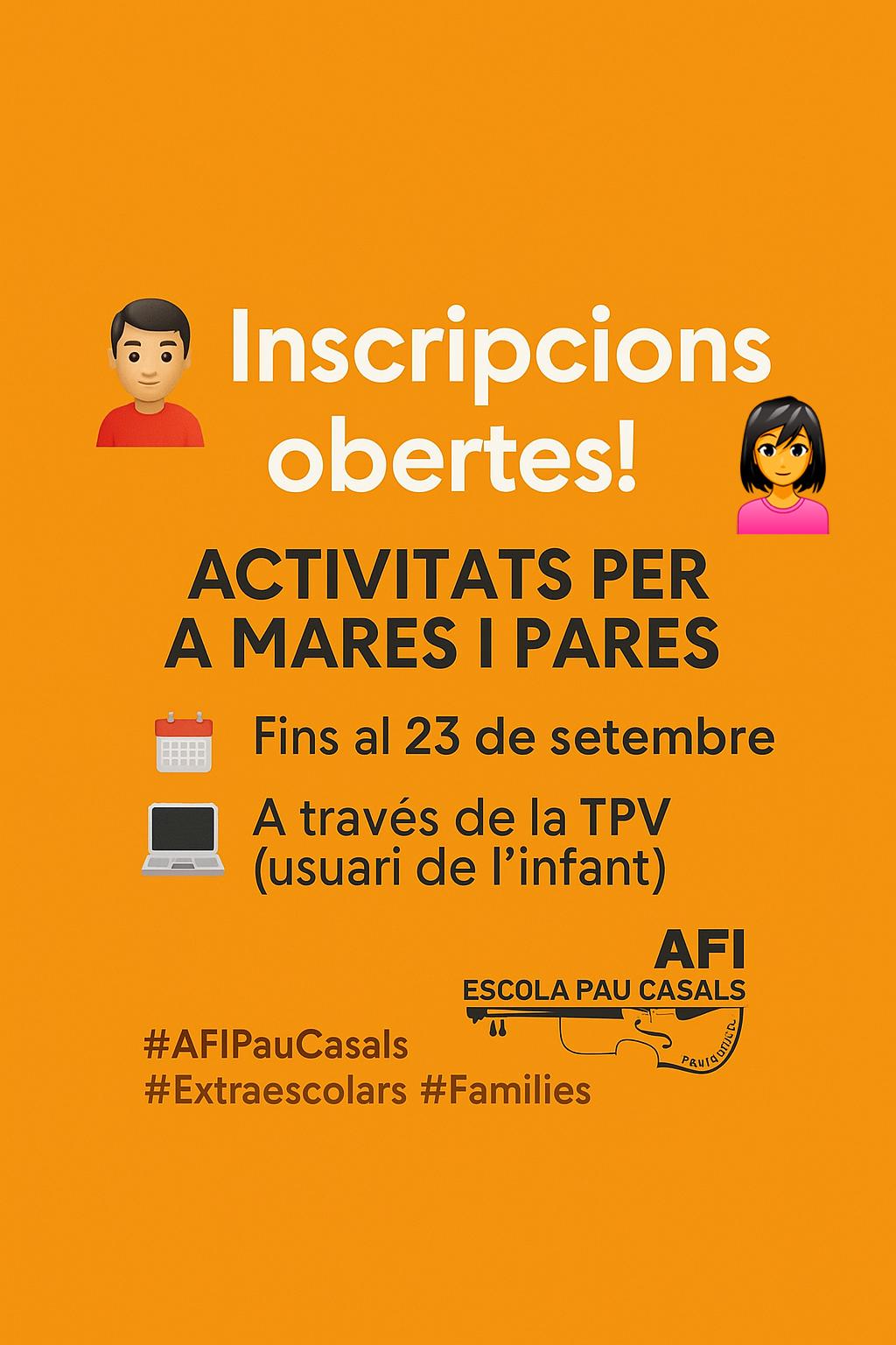 🎉 Inscripcions adults obertes!