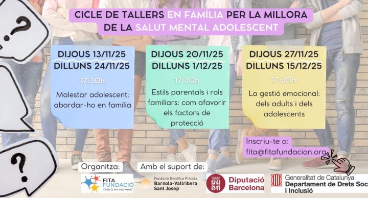 Cicle de tallers EN FAMÍLIA