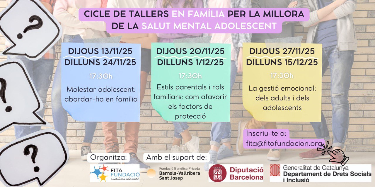 Cicle de tallers EN FAMÍLIA