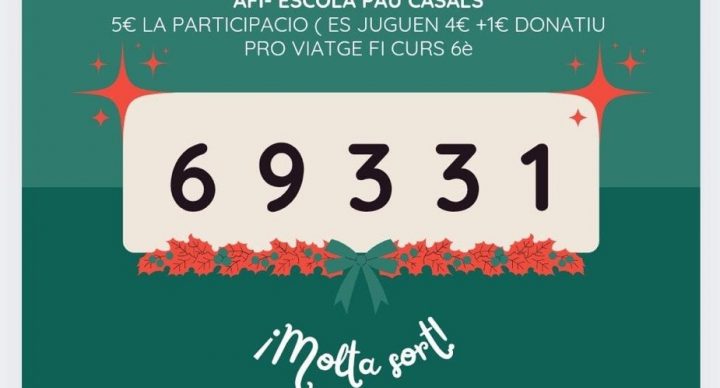 Últims números de la Loteria de Nadal. No et quedis sense!